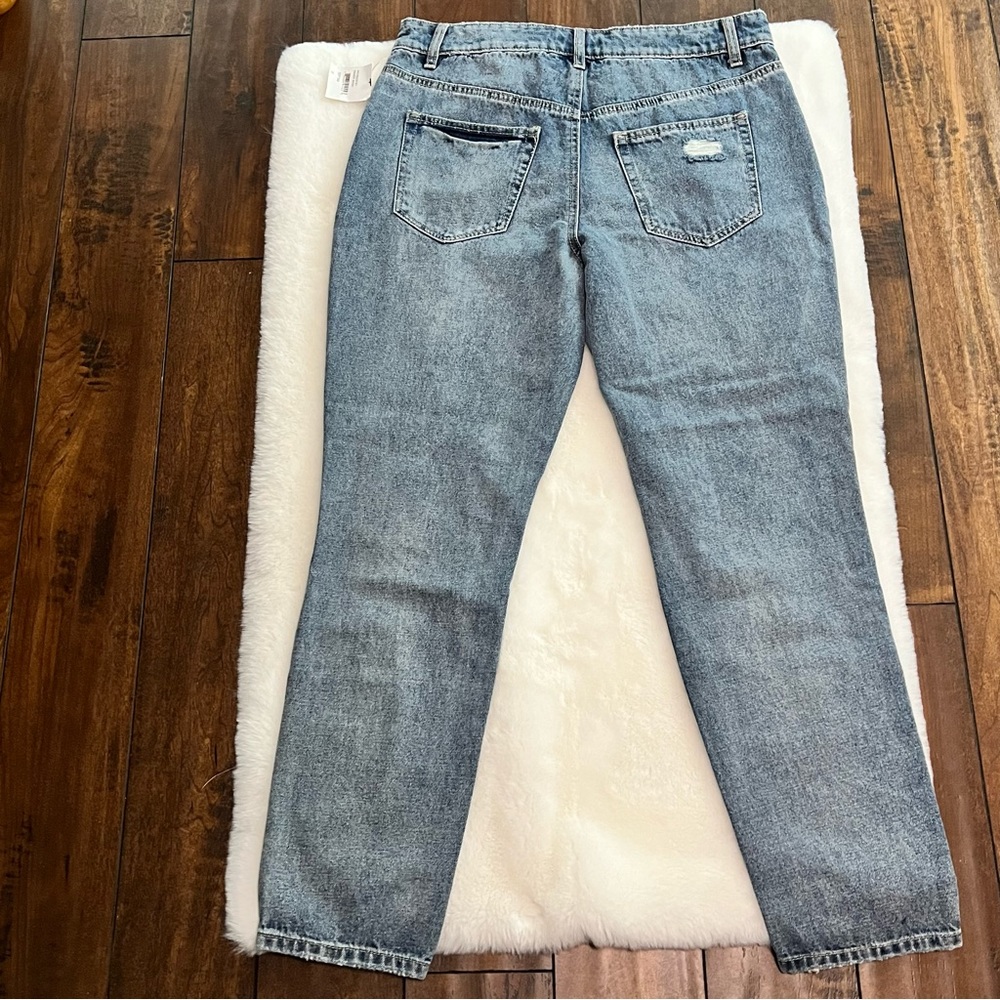 AFRM Distressed High Rise Button Fly Jeans Size 27 NWT - Picture 5 of 16